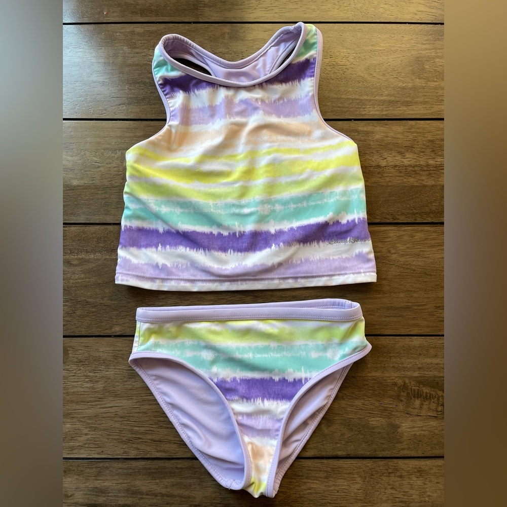 Eddie Bauer Kids Swim Bikini - Purple, Green, Yellow